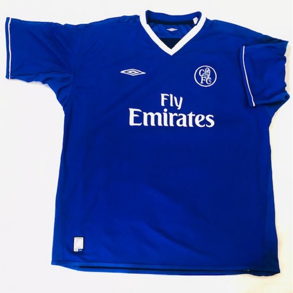 Umbro 2003 Chelsea Football (soccer) Shirt. Blue. Fly Emirates. Short Sleeve XXL - Picture 1 of 3